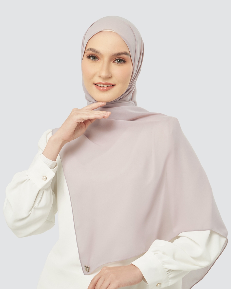 CLOUD CHIFFON SHAWL - MAUVE