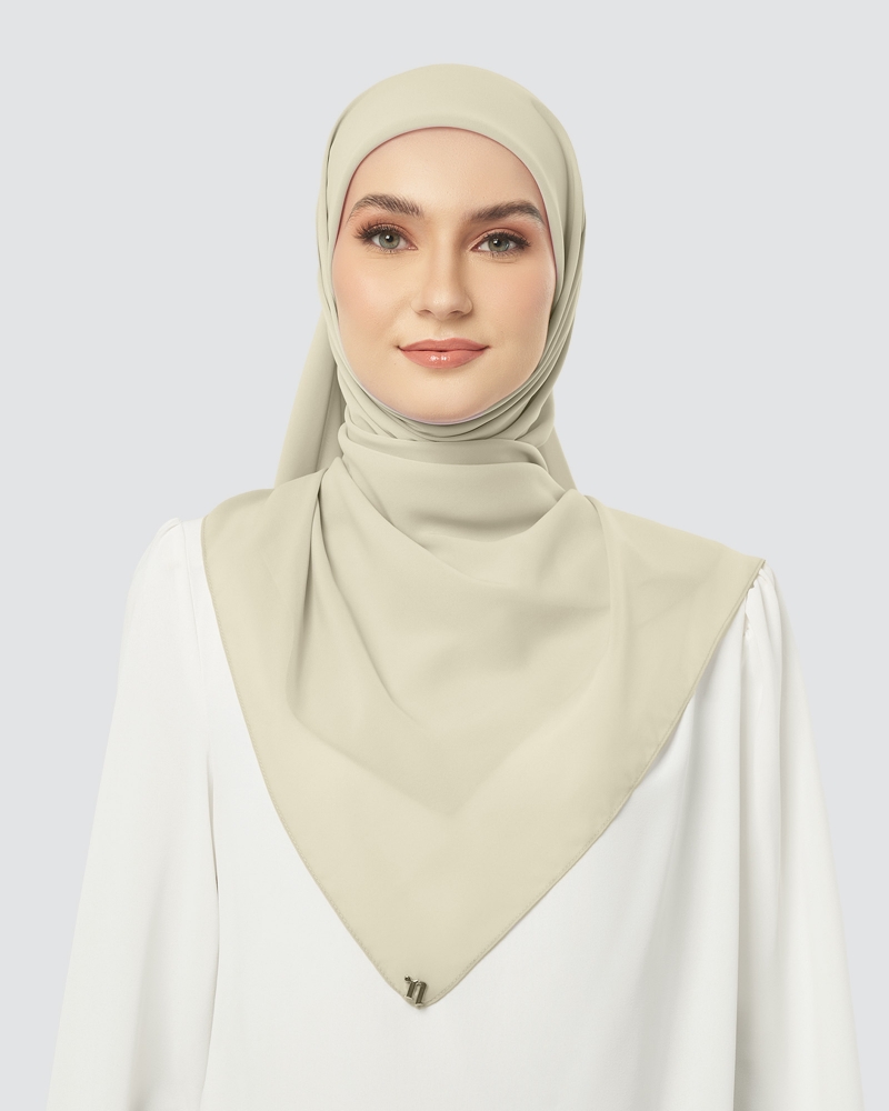 CLOUD CHIFFON SQUARE - WHEAT