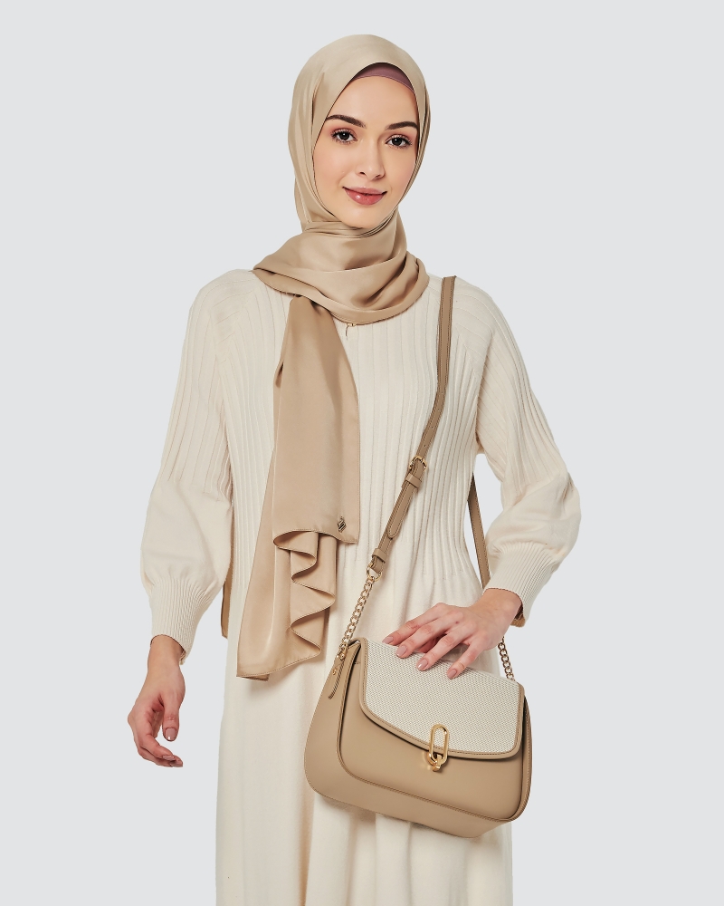 CROSSBODY BAG - CANVAS FLAP EDITION - SAND