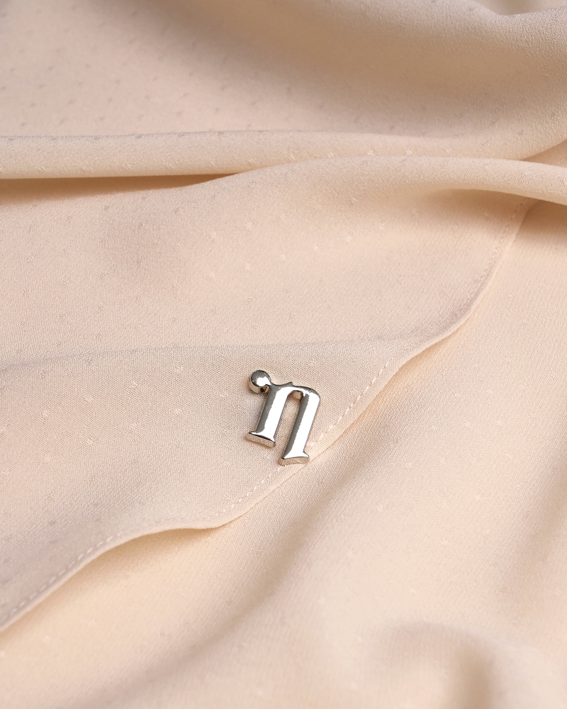 DOTTY TEXTURED CHIFFON SHAWL - SAKURA