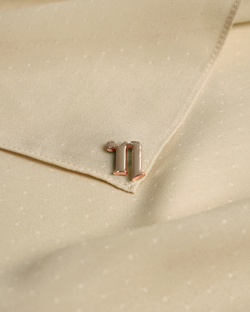 DOTTY TEXTURED CHIFFON SQUARE - FRAPPE