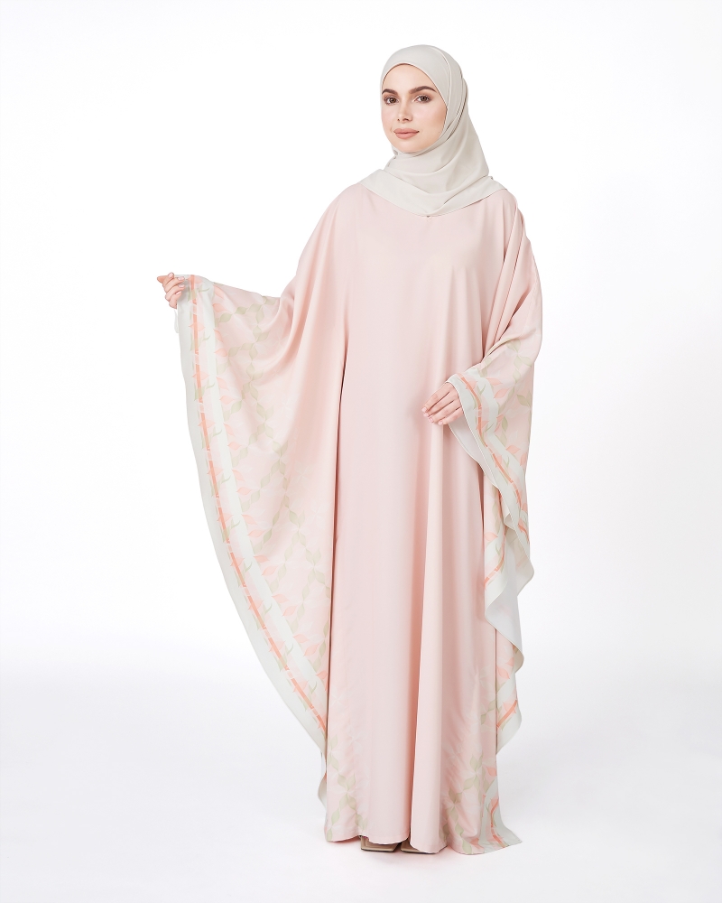 ECHO GEOMETRIC KAFTAN - PEACH