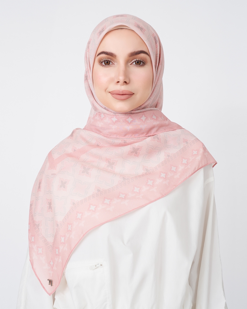 ECHO GEOMETRIC SQUARE - DUSTY CORAL