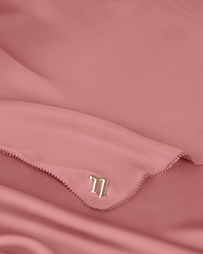 EILA SATIN SHAWL - FRENCH ROSE