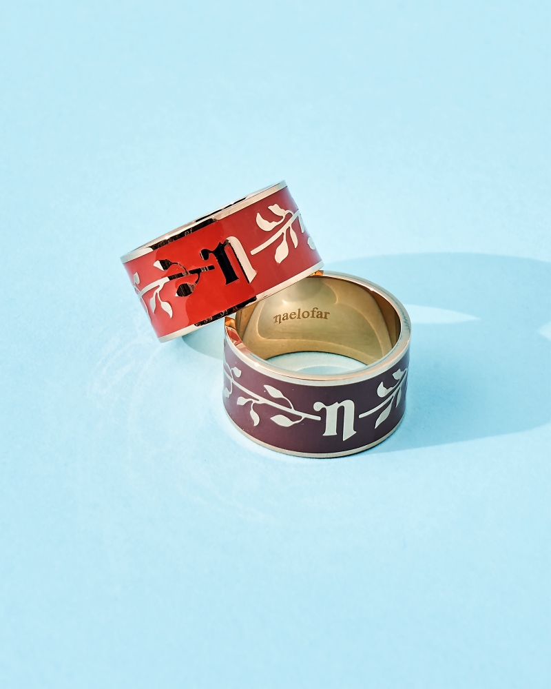 FLORAL HIJAB RING - AUTUMN