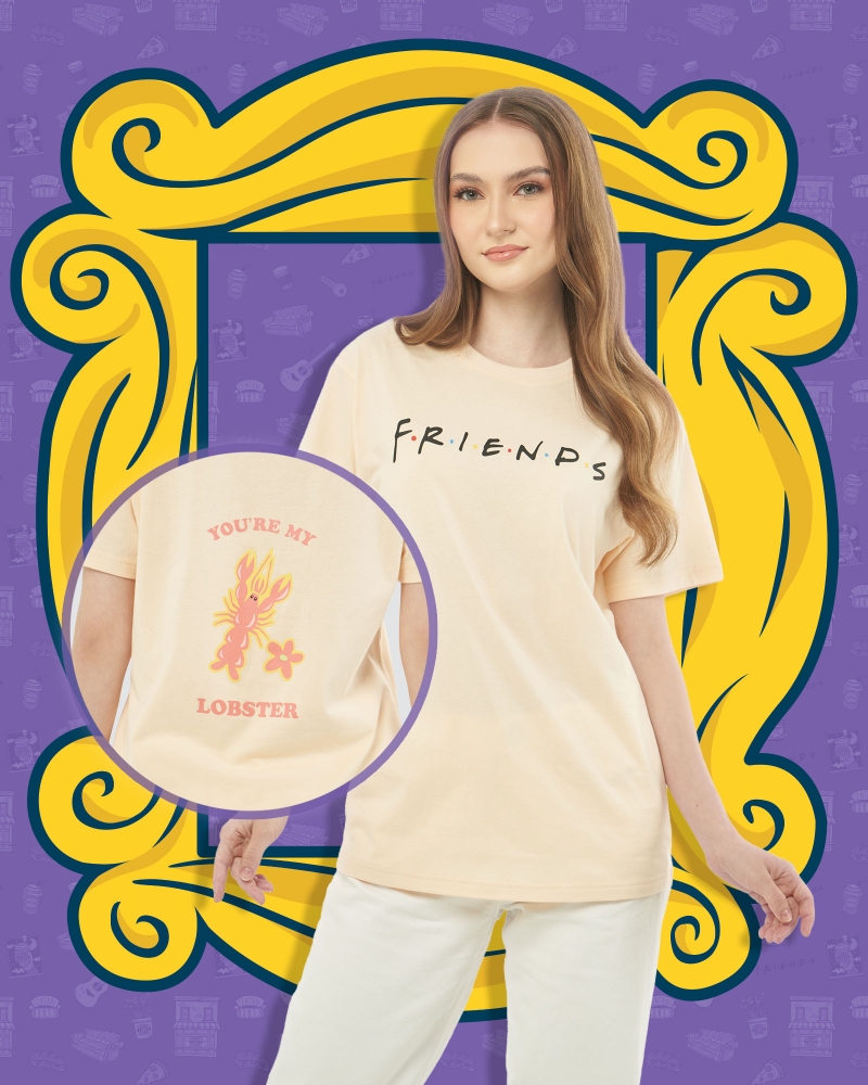 FRIENDS X NAELOFAR THE BEST-TEE - YOU'RE MY LOBSTER - CREAM