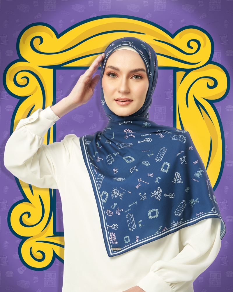 FRIENDS X NAELOFAR THE SHAWL - FOUNTAIN