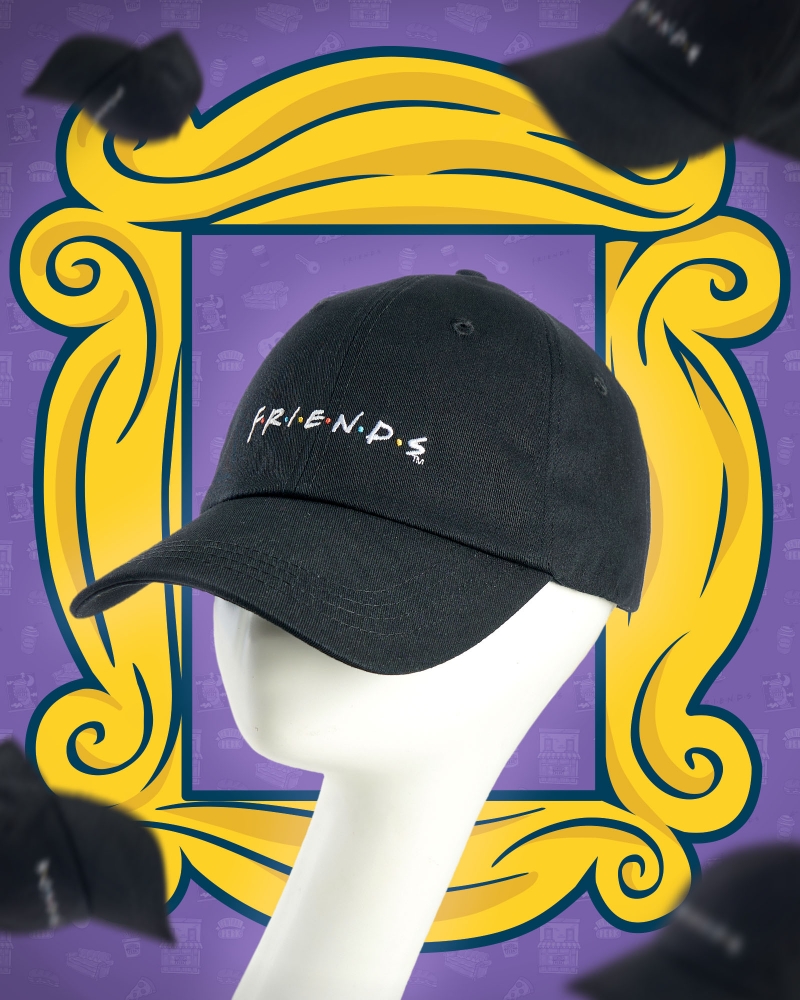 FRIENDS X NAELOFAR THE CAP - BLACK