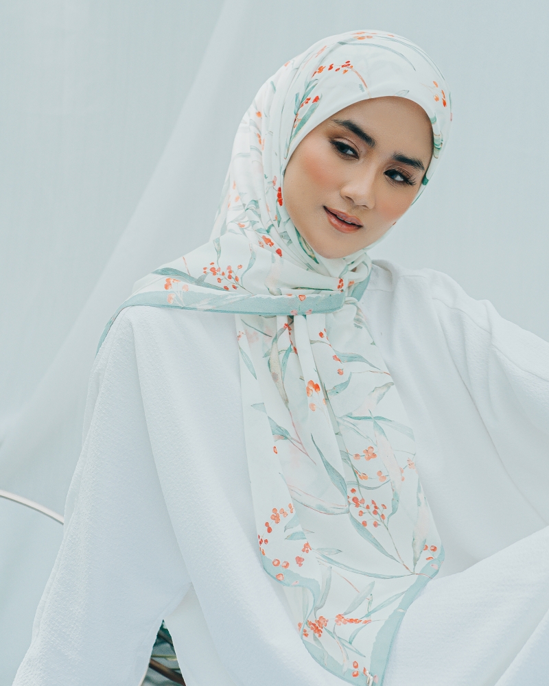 GRACE COTTON VOILE SQUARE - FROST