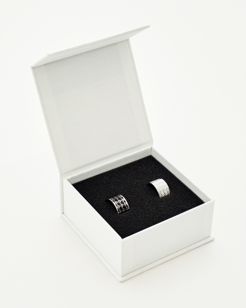 N MONOGRAM HIJAB RING - SILVER