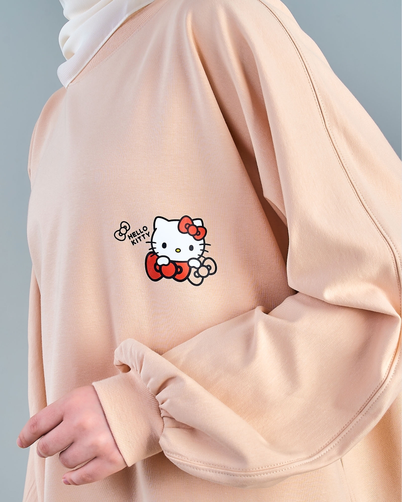 HELLO KITTY X NAELOFAR JUMPER T - BUTTERCREAM