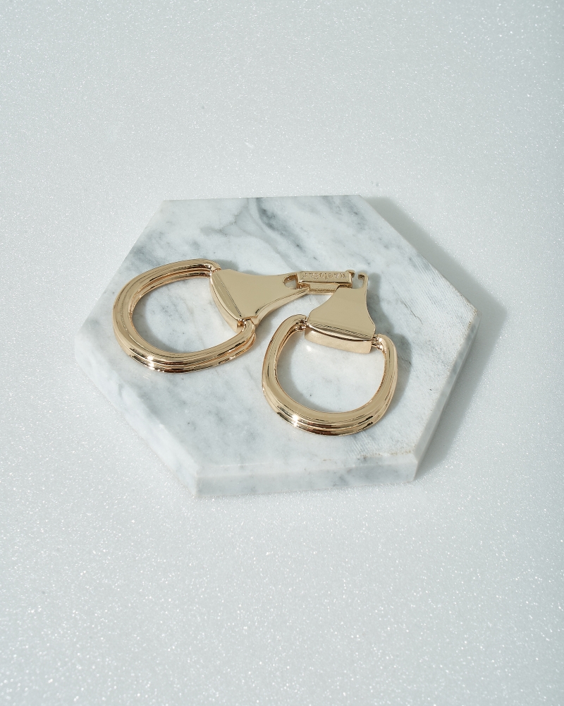 HOOP LOOP HIJAB RING - GOLD