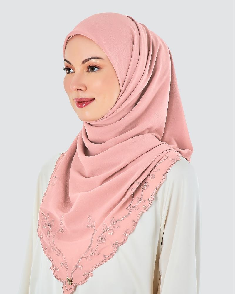 INDAH CRYSTAL SQUARE - LIGHT PINK