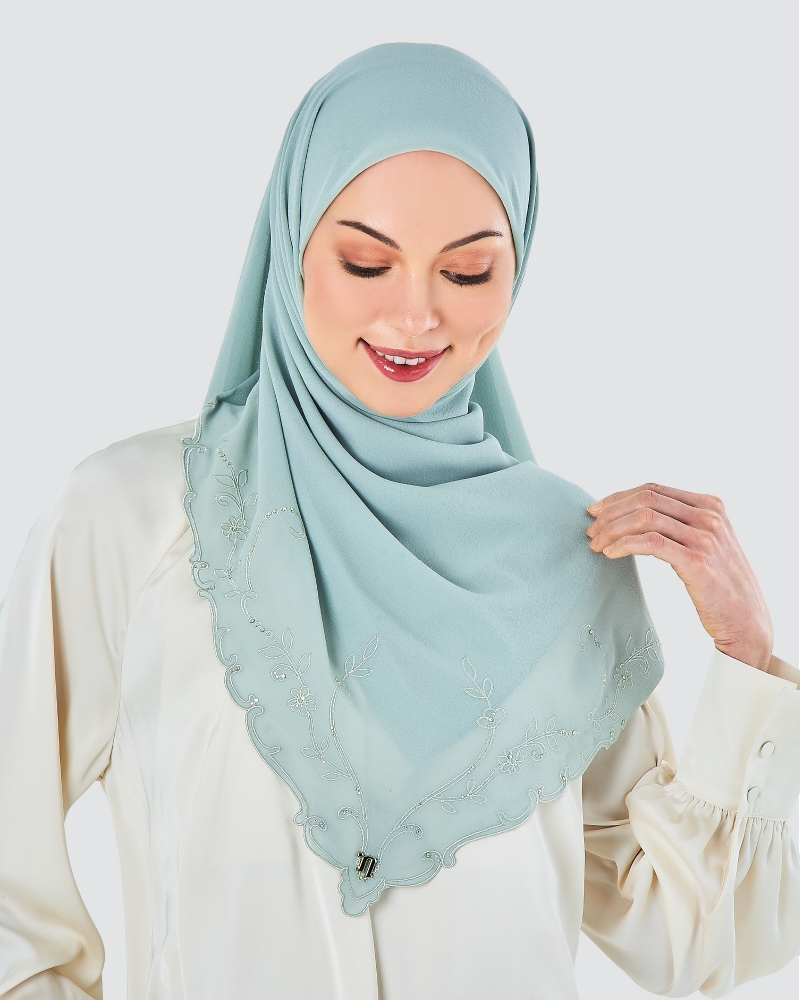 INDAH CRYSTAL SQUARE - SOFT BLUE