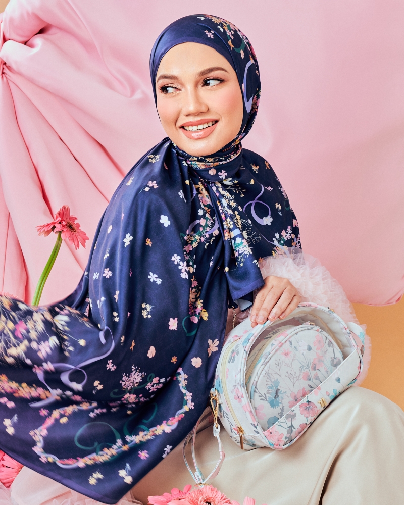 THE BUNGA SERIES - INFINITE LOVE SHAWL - BLUE LAVENDER