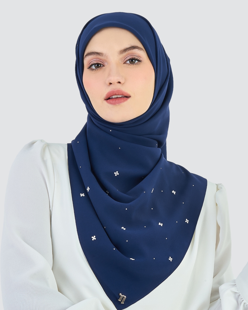 LADY MAYA MATTE SATIN SQUARE - ROYAL BLUE