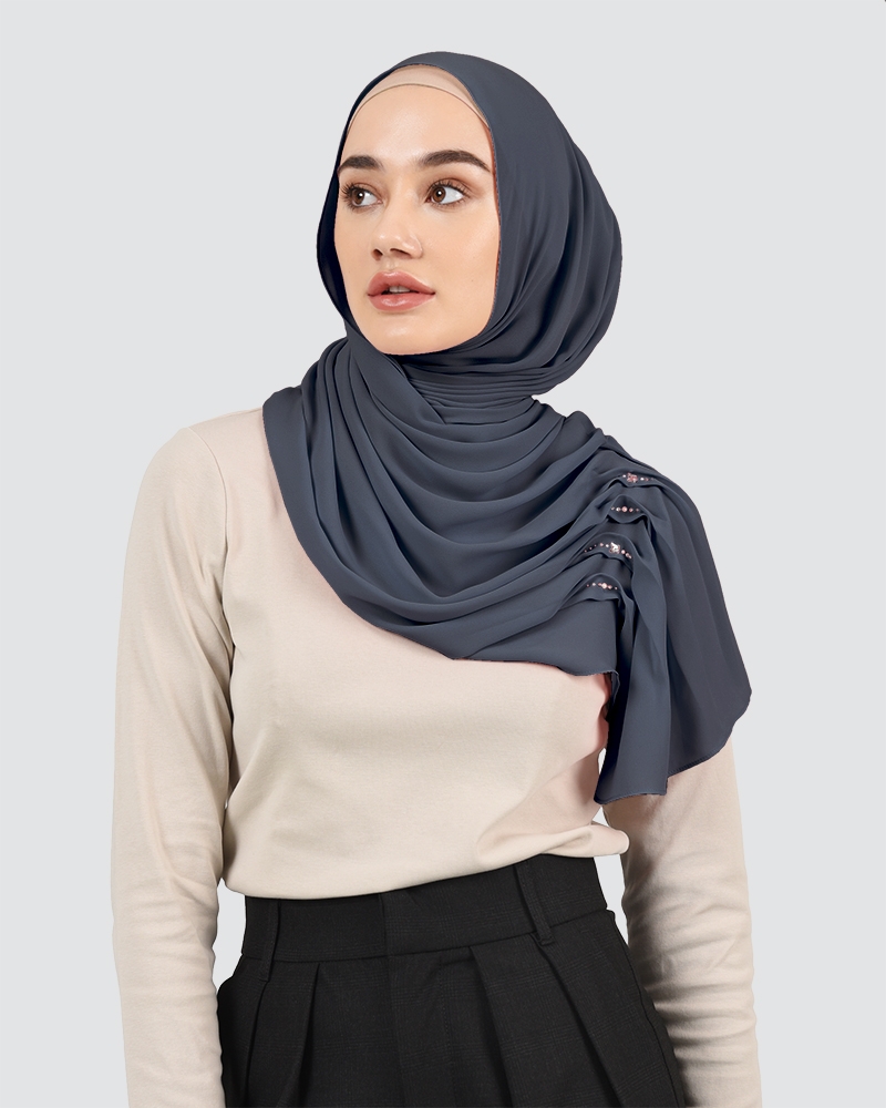 LANA - MEDIUM DEEP GREY BLUE