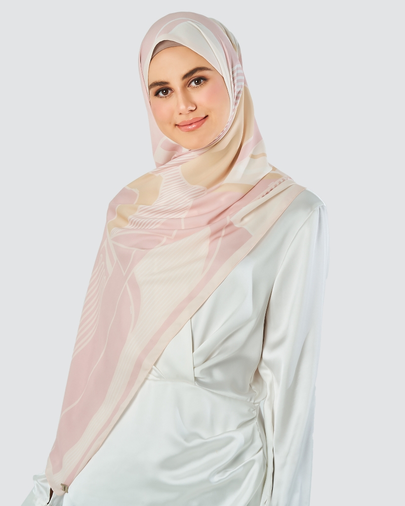 LINEAR RAY SHAWL - HONEY