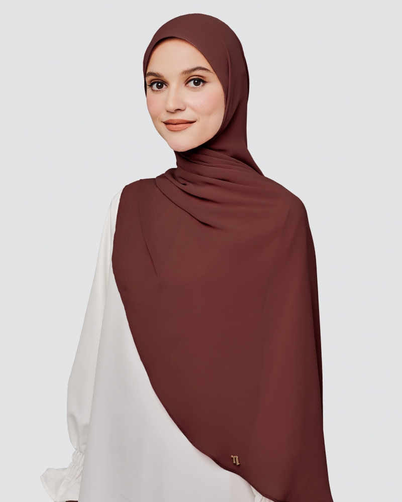 LINIA LINE CHIFFON SHAWL - OUD