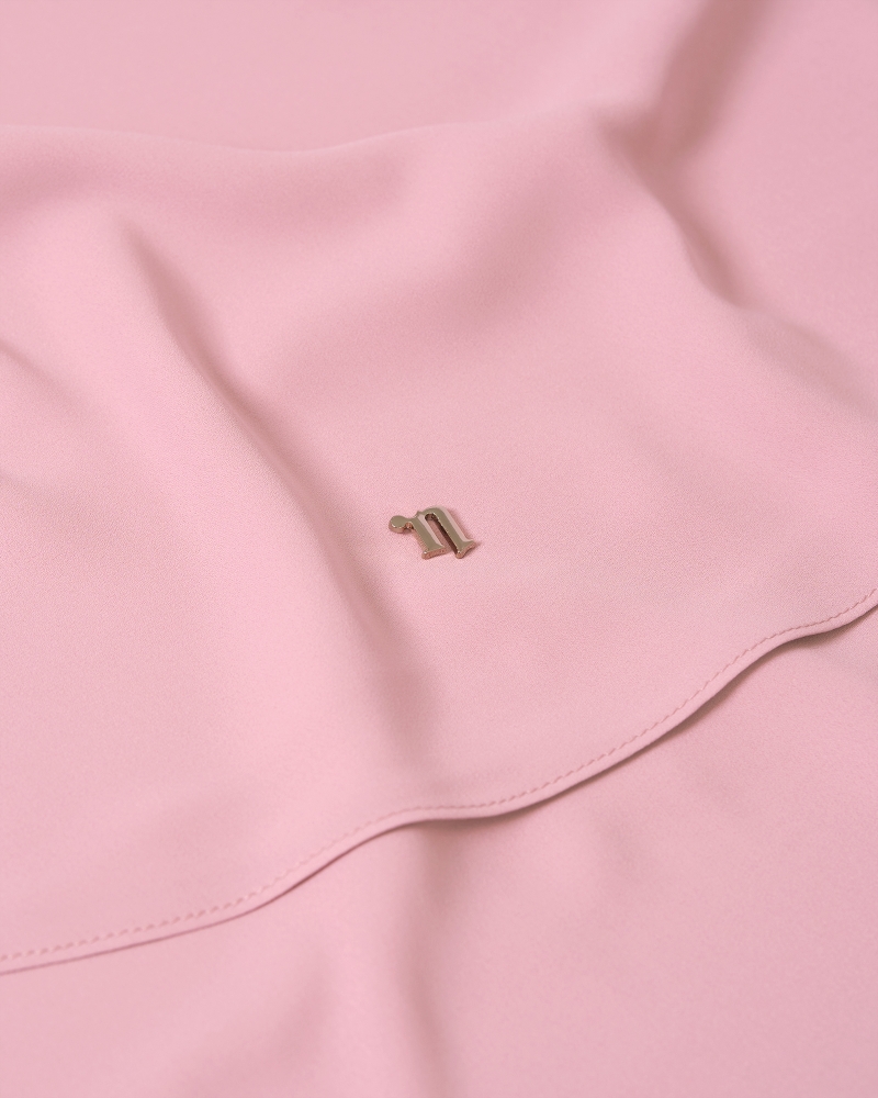 LONG CHIFFON SHAWL - LIGHT PINK-PURPLE