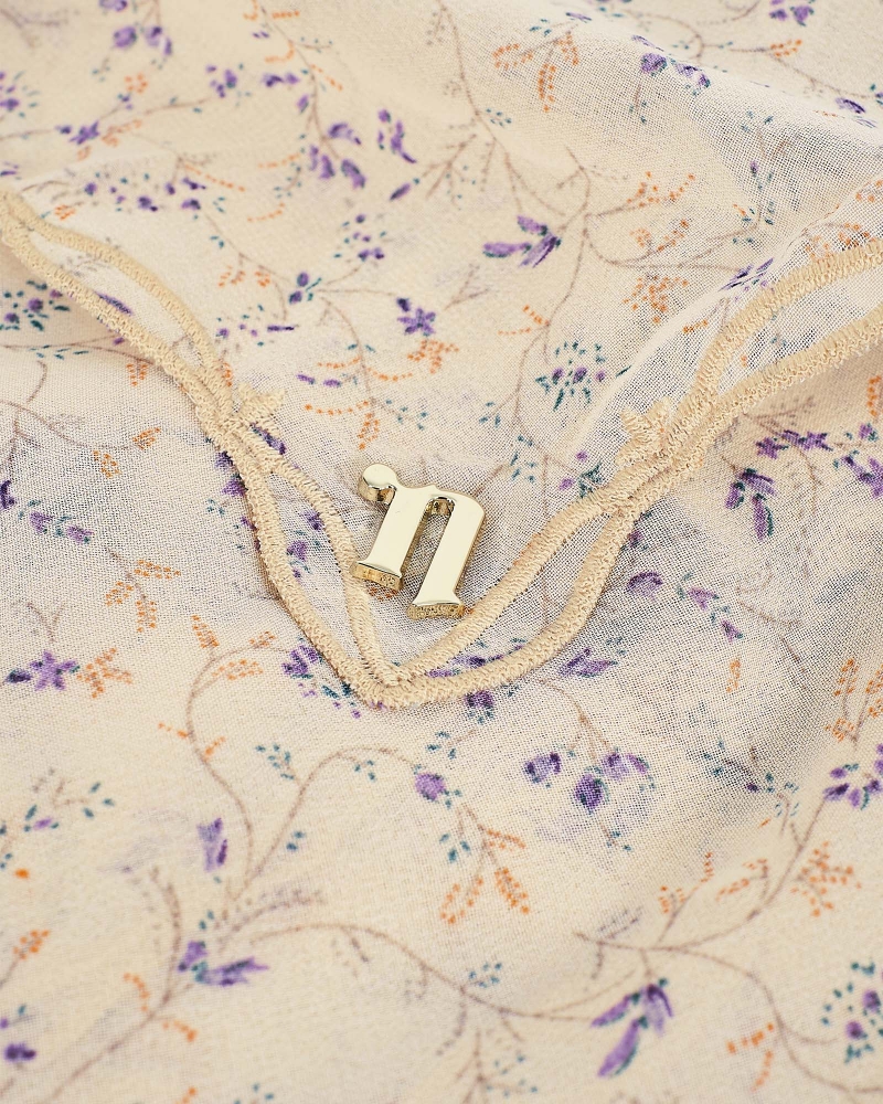 MELUR EMBROIDERED SHAWL - CASHMERE