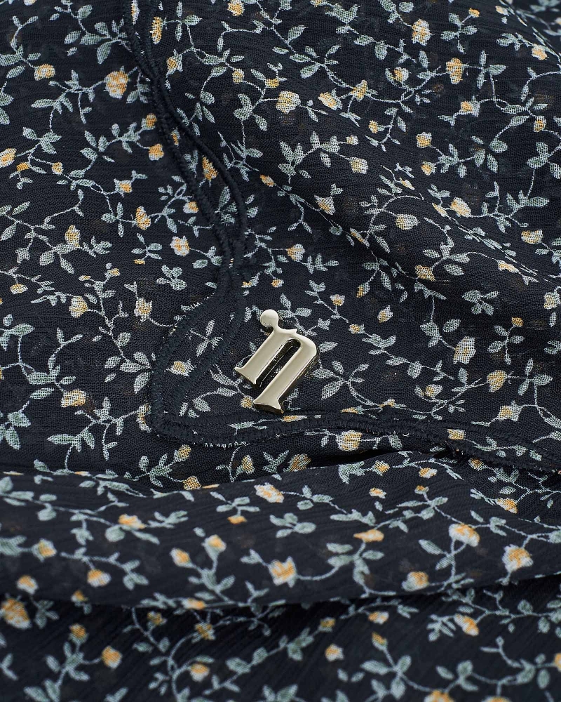 MELUR EMBROIDERED SHAWL - MIDNIGHT