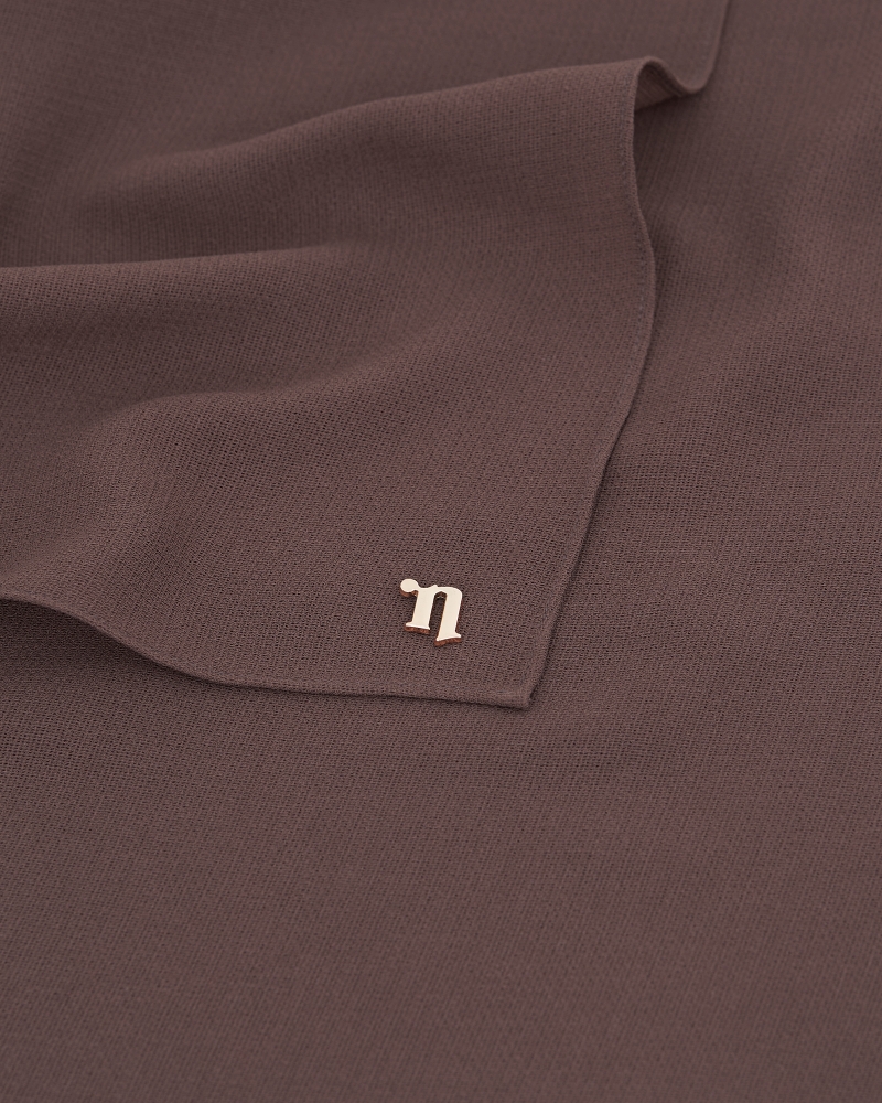 MILDA SHAWL - SMOKEY LIGHT BROWN