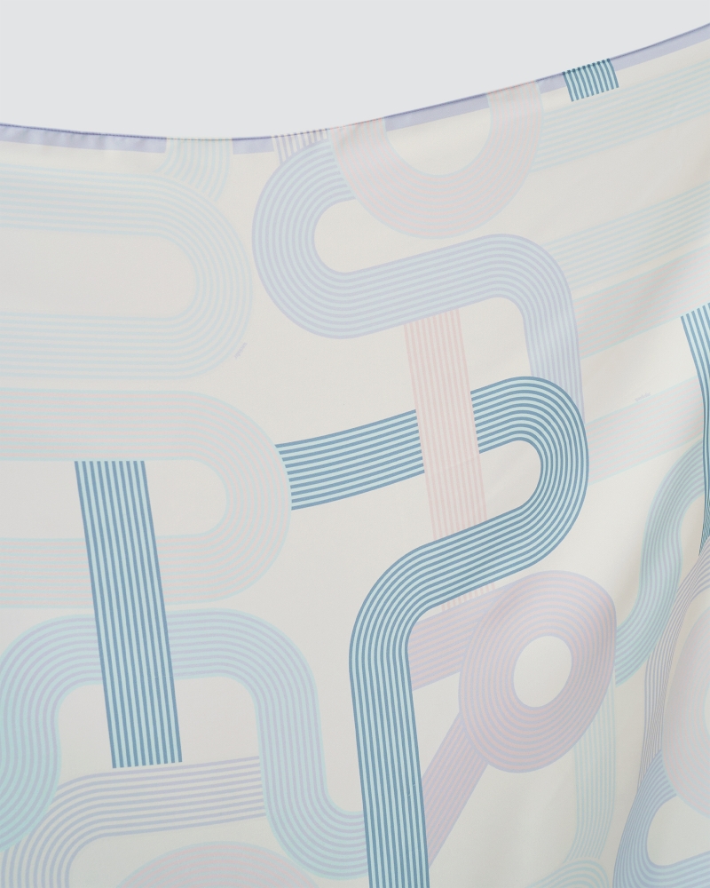 MONOGRAM MANIA SQUARE - POWDER BLUE