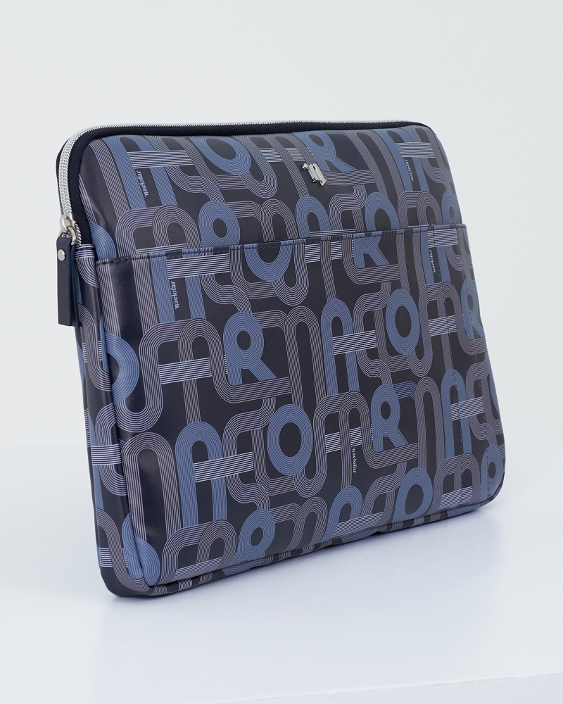 MONOGRAM MANIA LAPTOP SLEEVE - NAVY BLUE