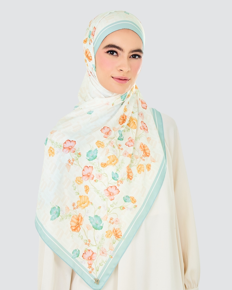 MONOGRAM POPPY SHAWL - SUNNY