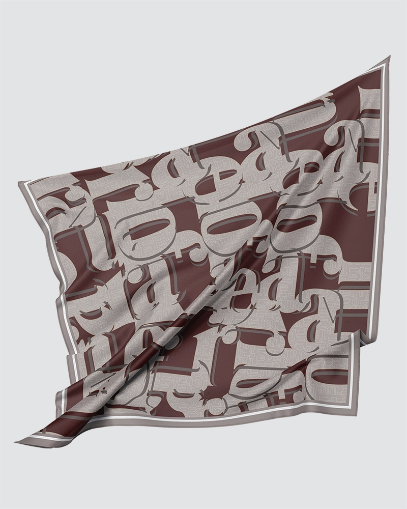 NAELOFAR MONOGRAM SQUARE - COCOA