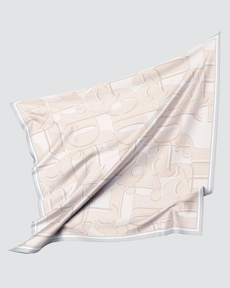 NAELOFAR MONOGRAM SQUARE - WHITE