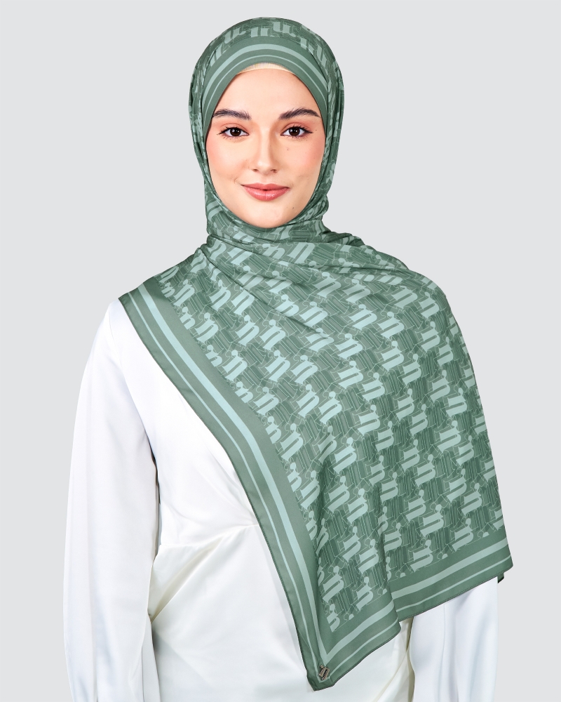 MONOGRAM SHAWL - CARIBBEAN