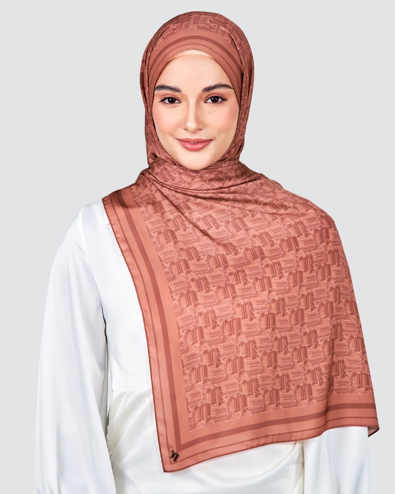 MONOGRAM SHAWL - GINGER