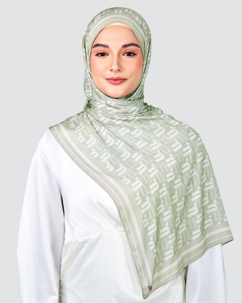 MONOGRAM SHAWL - ZEN