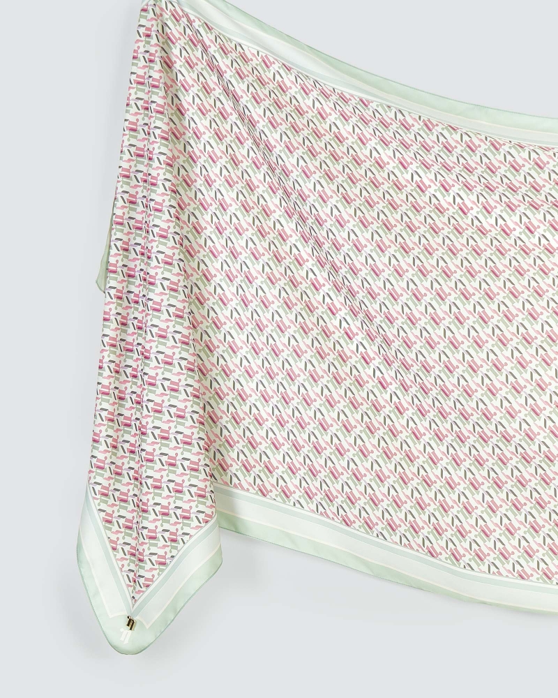 NOVA MONOGRAM SHAWL - CEYLON