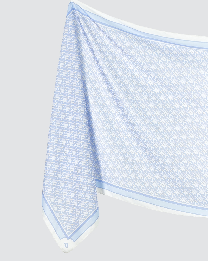 NOVA MONOGRAM SHAWL - SURF