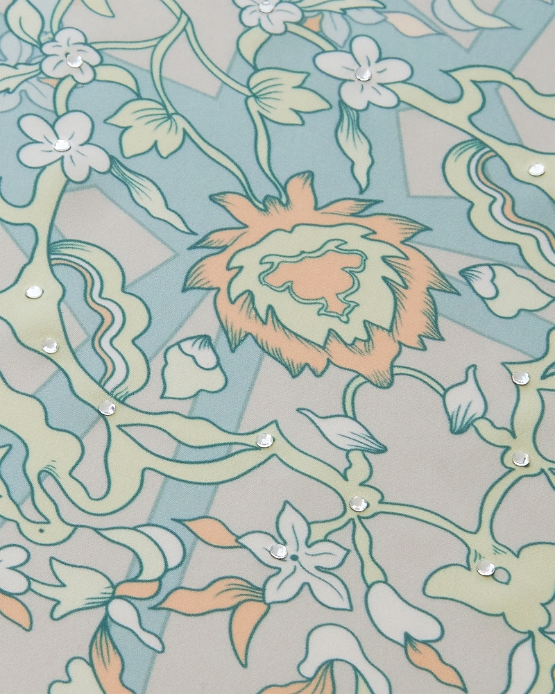 PALOMA CRYSTAL SQUARE - LIGHT TURQUOISE