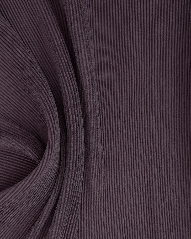 PIYA PLEATED SHAWL - BROWN MAUVE