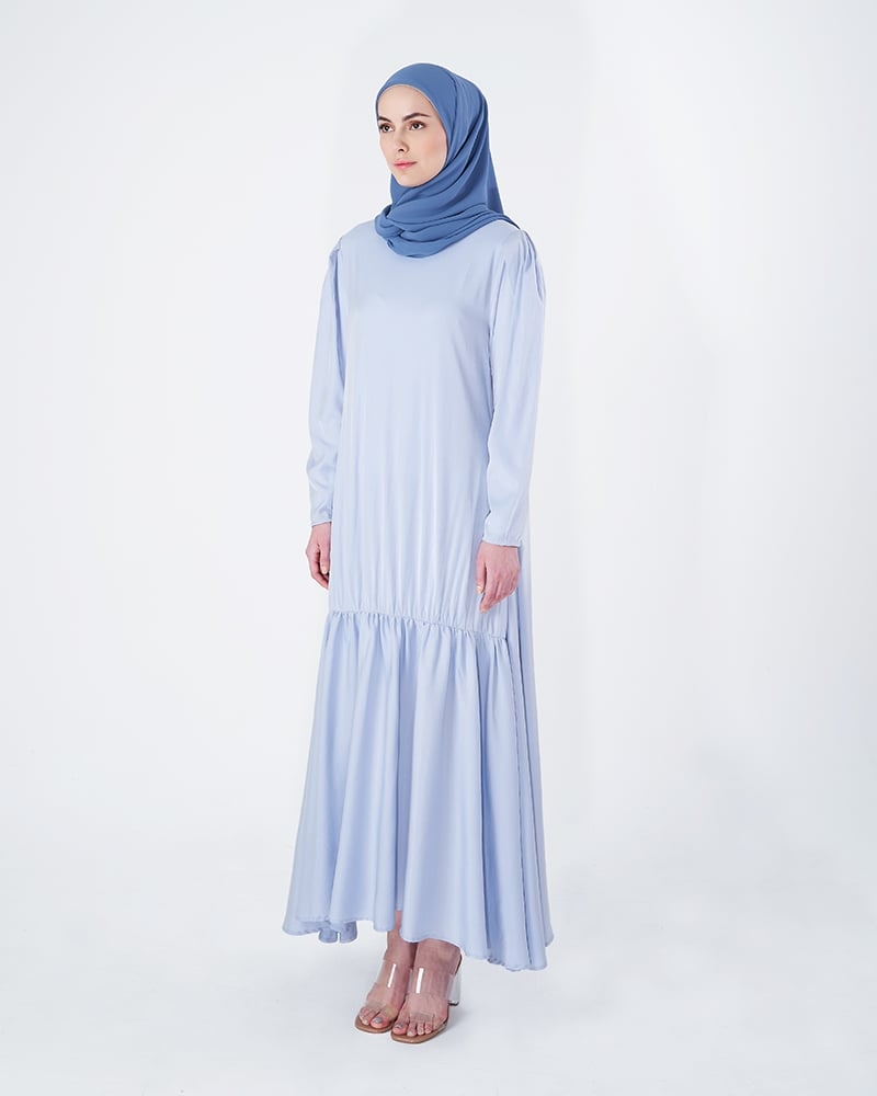 OVERSIZED GATHERS DRESS