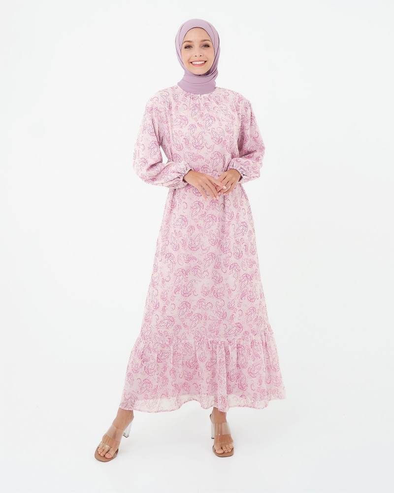 PAISLEY DRESS - SOFT PINK