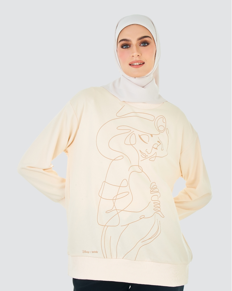 DISNEY X NAELOFAR ALADDIN JASMINE JUMPER - CREAM