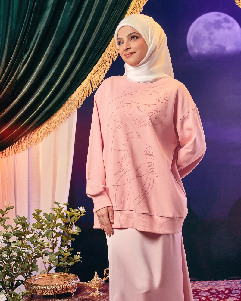 DISNEY X NAELOFAR ALADDIN JASMINE JUMPER - BLUSH PINK