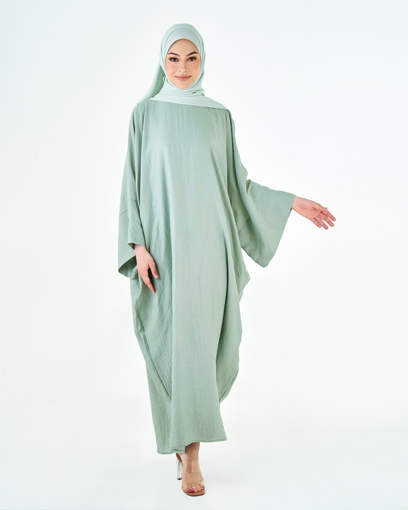 X-PRESS KAFTAN DRESS - SEAFOAM