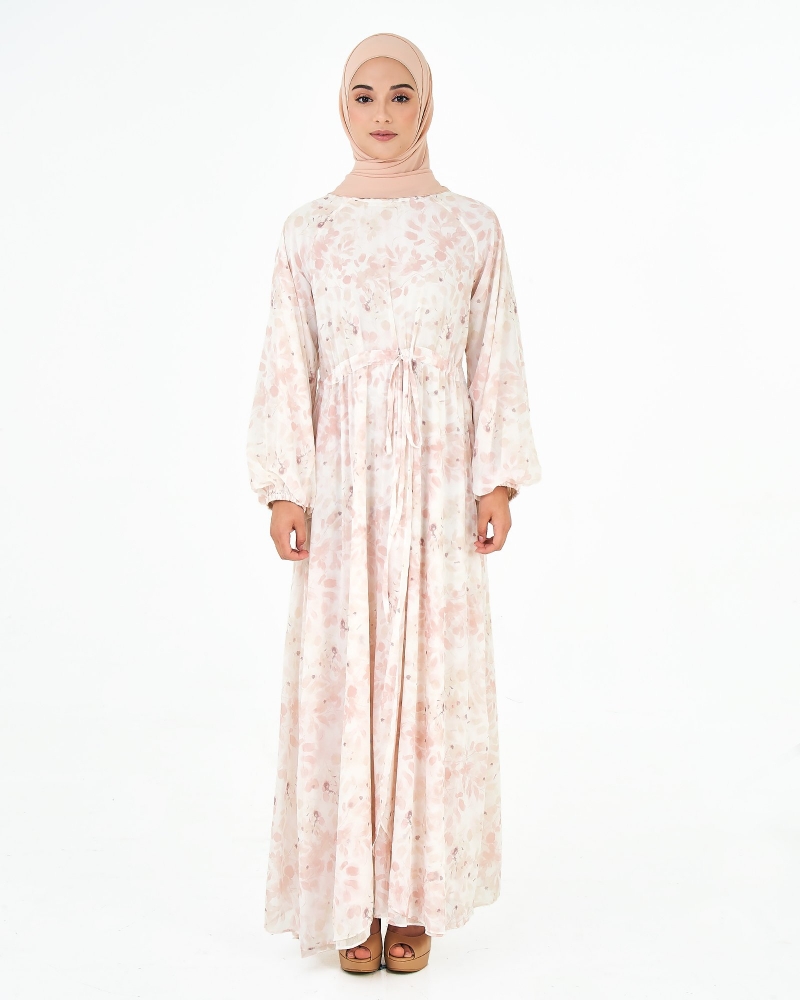FLORAL DRESS - DOVE