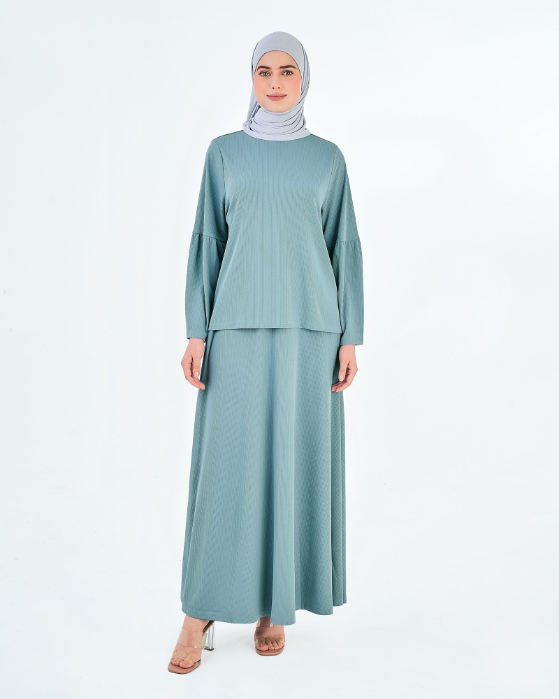 X-PRESS WANDERLUST CO-ORDS - DUSTY BLUE
