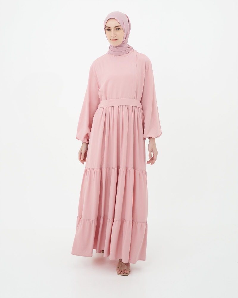 GARDEN PARTY - DIANA DRESS - DUSTY PINK