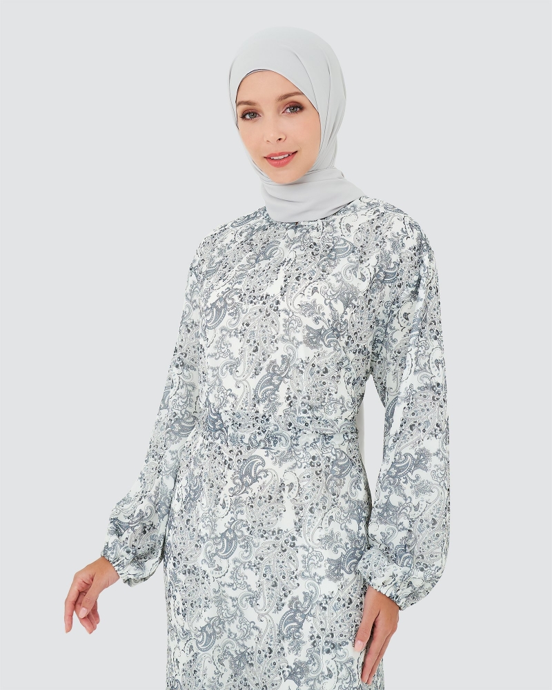 PAISLEY DRESS - WHITE