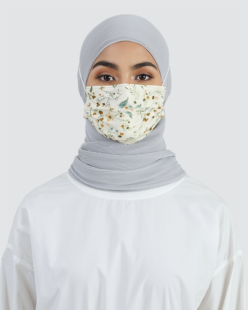 NAELOFAR X LMK SUMMER LOVE EDITION - PREMIUM 4-PLY DISPOSABLE FACE MASK - AMOUR CREAM