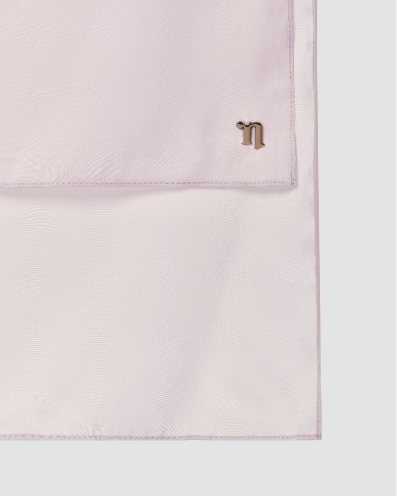 TAHIRA SATIN TWILL SHAWL - PERIWINKLE